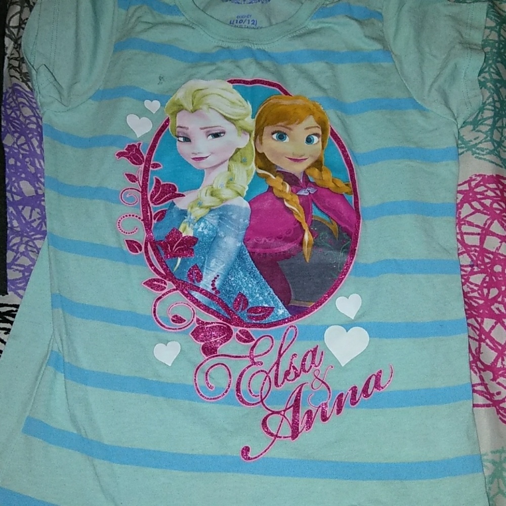 Elsa and anna short sleeves